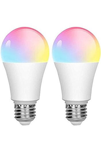 SKY TOUCH SKY-TOUCH 2 pcs Alexa WiFi Smart Led Bulb E27 Remote RGB Control Color, Multi-Color Changing Dimmabl