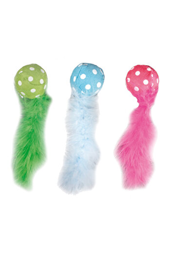 Karlie Comet Plush Ball 14x4cm Mixed Color