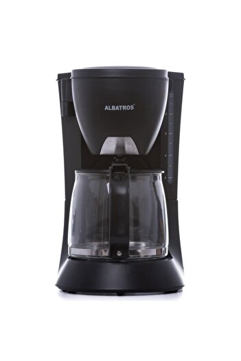 ALBATROS Coffee maker, 680 W, 1.2 liters, capacity 8 - 10 cups, permanent filter included, water level indicator...