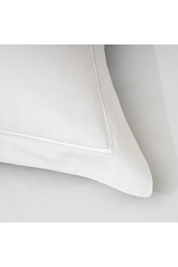 Penelope 100% Cotton Satin Duvet Cover Set 260X240 cm Blue - Lia Series