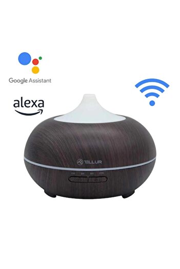 TELLUR Difuzor inteligent de uleiuri esențiale Wi-Fi, 300 ml, 7 culori LED