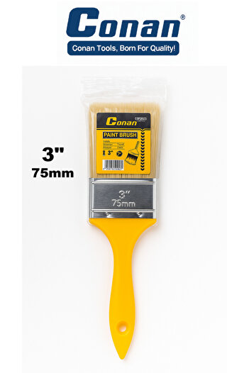 CONAN 5 Pcs – Paint Brush Set (3"–2.5"–2"–1.5"–1") for Walls, Wood & Trim