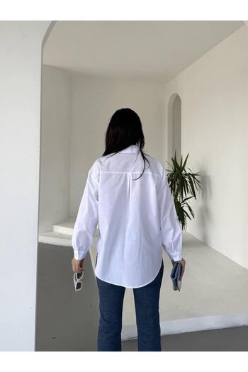 DİMA FASHİON FLOWER DETAILED SHIRT