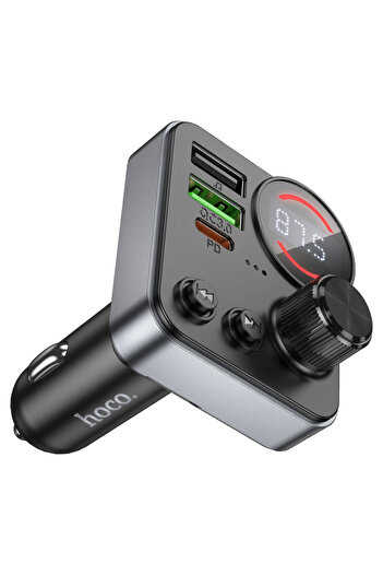 REDz Accessories Bluetooth FM Transmitter, Hoco E86 Alegria, 48W Charging, PD30W + QC3.0, 3 Ports