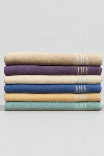 Rimo Home 6 Pieces of 50X90 Hand Face Head Hair Bath Towels
