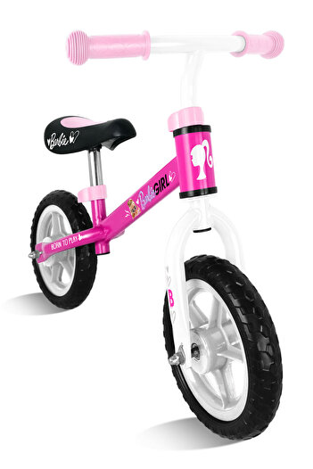 Barbie Children's balance bike, multicolor, age 2-4 years, metal frame, adjustable saddle,