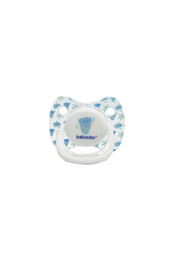Bebedor Silicone Palate Tritan Pacifier 6-18 Months Blue Hurricane 172
