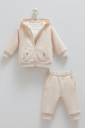 Caramell Animals Word Triple Set (03-24 Months) - Beige