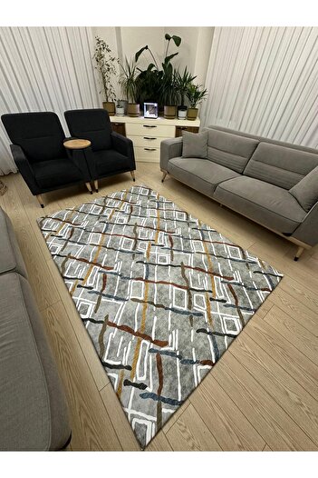MODKLAS Elastic Micro Fleece Carpet Cover - Washable - Thick Fabric - 4M2=160X230 Cm, 6M2=200X300 cm