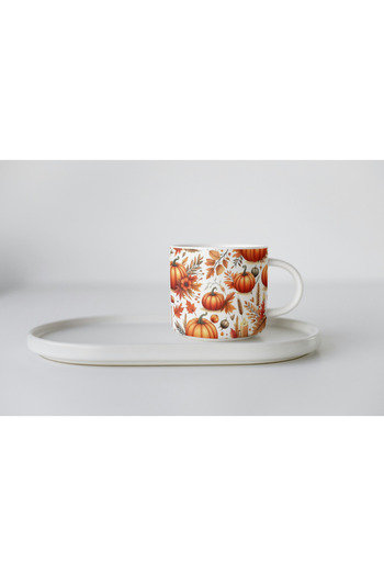 EYBaskı Tasarım Autumn Themed Porcelain Print Mug 150 ml