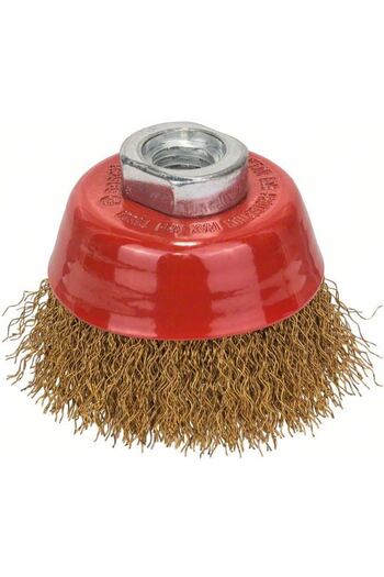 Bosch Crimped wire brush 70 with brass coating