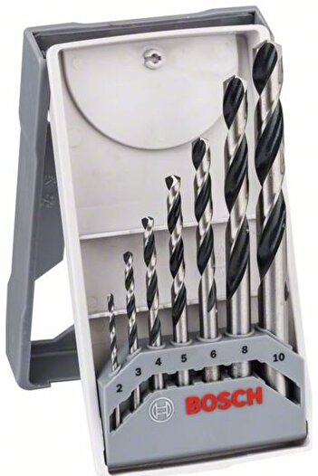 Bosch Mini set of 7 HSS X-Line PointTeQ twist drill bits