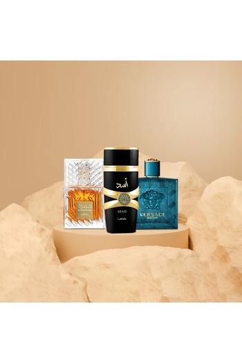 Chanel Lion of Lattafa 100ml + Versace Eros 100ml + Lattafa Wine 100ml