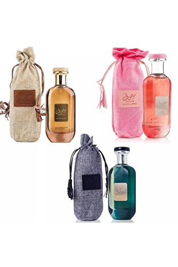 Cavalier Mussaf Golden + Mussaf Pink + Mussaf Grey Perfume by Ard Al Zaafaran 100ml