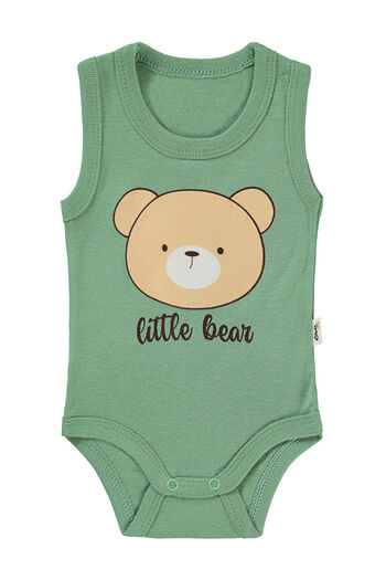 LC Waikiki Baby Boy Snap-On Bodysuit 1-36 Months Khaki