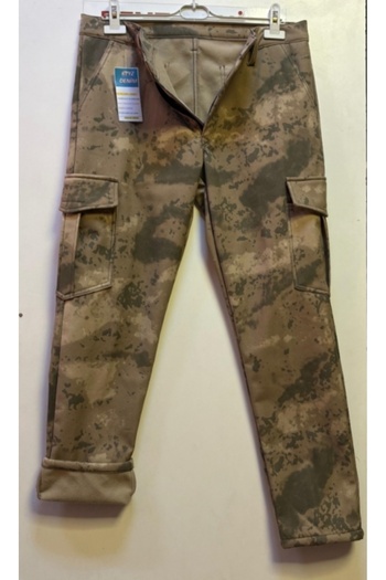 BeyzDenim Desert Camouflage Softshel Membranous Fleece Waterproof Cargo Plus Size Pants