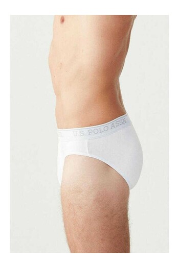 U.S. Polo Assn. Men'S, Uspa, Licensed, 3-Pack Slip Underwear, White