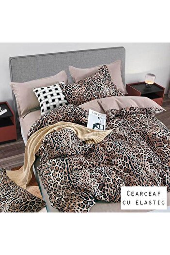 Patul Fine Cotton 2-Sided Bedding, 1 Person, Fitted Sheet 140x200, 4 Pieces