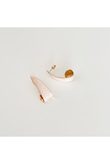 Vesce Atelier Snail Steel Earrings Pink