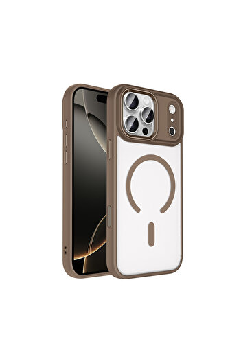 Nezih Case Apple iPhone 17 Pro Max Uyumlu Magsafe Kablosuz Şarj Özellikli Silikon Kapak Kılıf