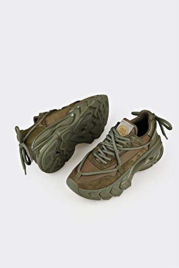 Elle Shoes Haki Kadın Spor Ayakkabı