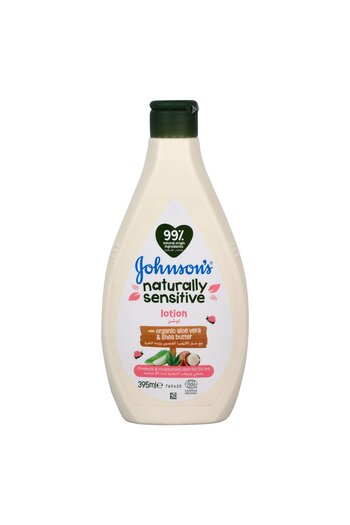 Johnson & Johnson Johnson's Naturally Sensitive Organic Aloe Vera & Shea Butter Baby Lotion 395 ml
