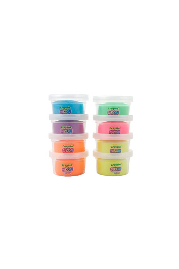 Crayola silly scents neon set of 8 scented playdough jars, children ages 2 to 10