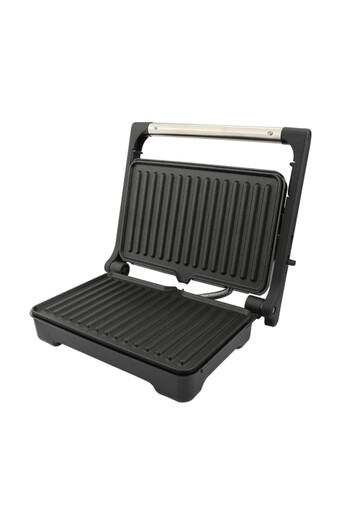 rosberg Grătar R51442I, 1500W, Deschidere 180 g, Antiaderent, Tavă pentru grăsime, Oțel inoxidabil/negru