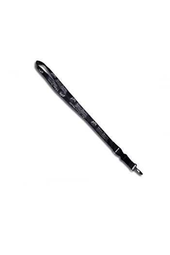 motor starter Lanyard key chain, detachable, textile, length 50.5 cm, black/white,