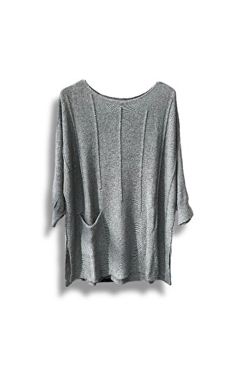 SUMEF Γυναικεία μπλούζα πλεκτό μερσεριζέ oversize |   Casual τουνίκ |   Συμβατό με μέγεθος 38-52