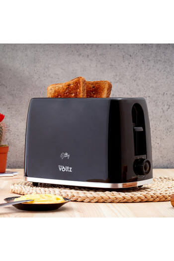 Voltz Toaster Oliver Daisy OV51440W, 700W, 2 slices, 6 levels, Removable crumb tray, Black