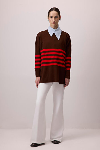Touché Privé STRIPED KNIT TUNIC