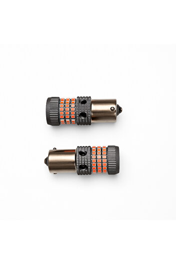 OEM Set 2 Becuri auto LED BA15S 12V, Intensitate mare, Durabilitate ridicată