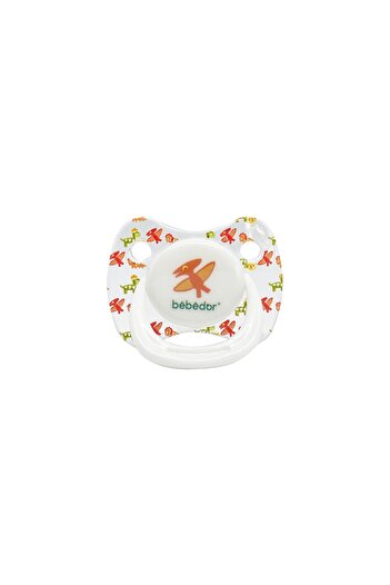 Bebedor Silicone Palate Tritan Pacifier 6-18 Months Red Dinosaur 172