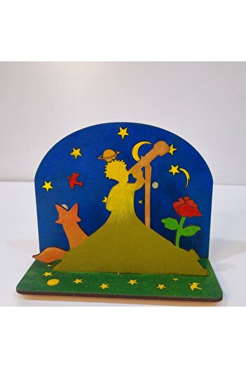 toptanetkinlikboyama Little Prince Wooden Painting Set |   Educational Mdf Activity for Children |   Demonte Decorative Product