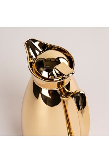 Dallaty Full gold steel vacuum flask with gold mic 1L