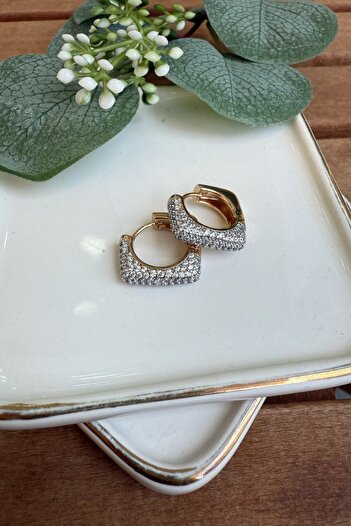 My Joyas Design Special Series Stone Square Earrings