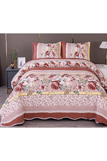 CHIRASO Microfiber Quilted Duvet Set, 2-Sided, 3-Piece, Duvet Cover 220x240cm, 2 Pillowcases
