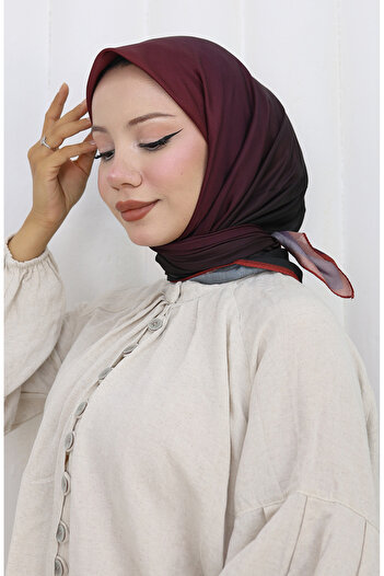sefamerve Plain soft scarf 202504-07 brown