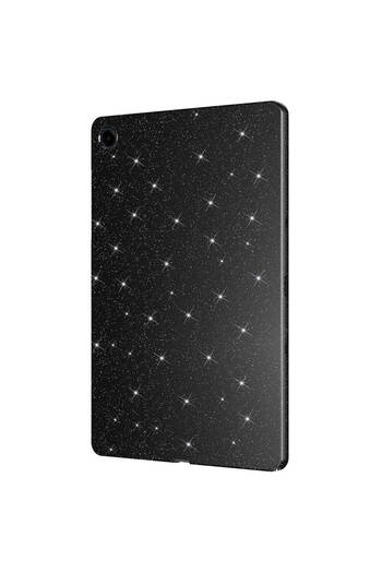 zore Galaxy Tab S9 Silvery Shiny Appearance Compatible Omsy Tablet Cotton Case-Lilac