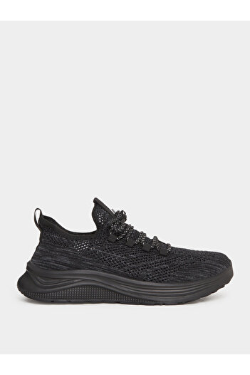 Take Two By Styli Textured Lace Up Sneakers