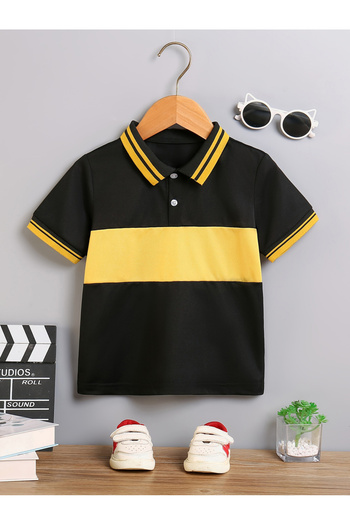 Take Two By Styli Boys Color Block Polo T-Shirt