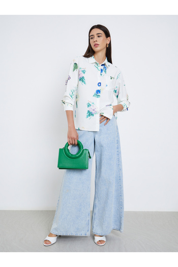 Take Two By Styli Floral Print Long Sleeve Shirt