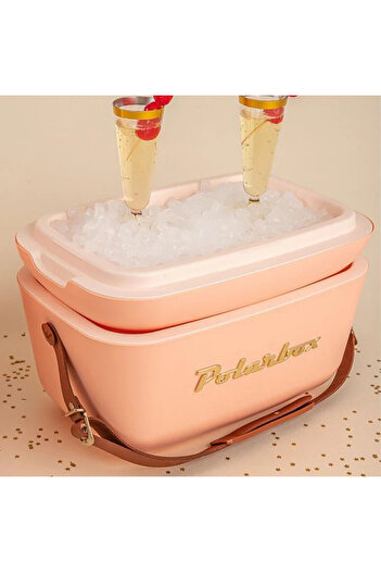 Polarbox ®   Retro Ice Box Coral - Gold 12L
