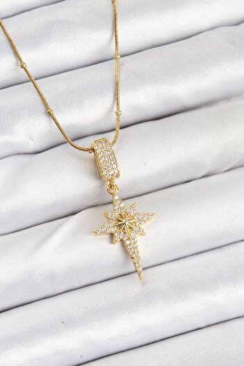 Skygo 316L Steel Chain Gold Color Polar Star Women's Necklace - Tj-Bko10559