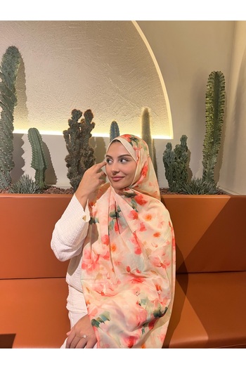 Ahsenhijab Retro Pattern Cotton Soft Shawl