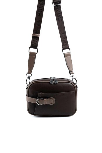 Silver Polo Silver & Polo Brown - Mink Sp1256 Women's Crossbody Bag