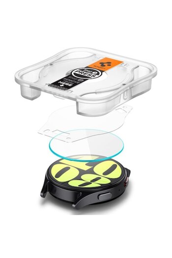 Spigen Screen Protector Compatible with Samsung Galaxy Watch7 40mm, Glas.tr EZ Fit
