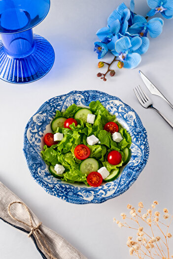 Fecra Vintage Blue Bowl 25 cm