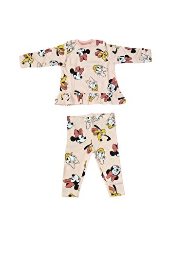 Minnie Mouse Pijamale copii cu maneca lunga, multicolor, 100% bumbac,
